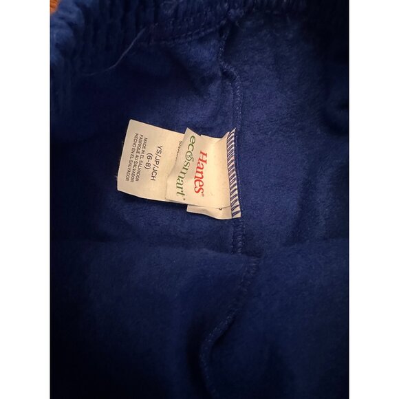 hanes royal blue jogger sweatpants size youth small (6/8) - Picture 2 of 3